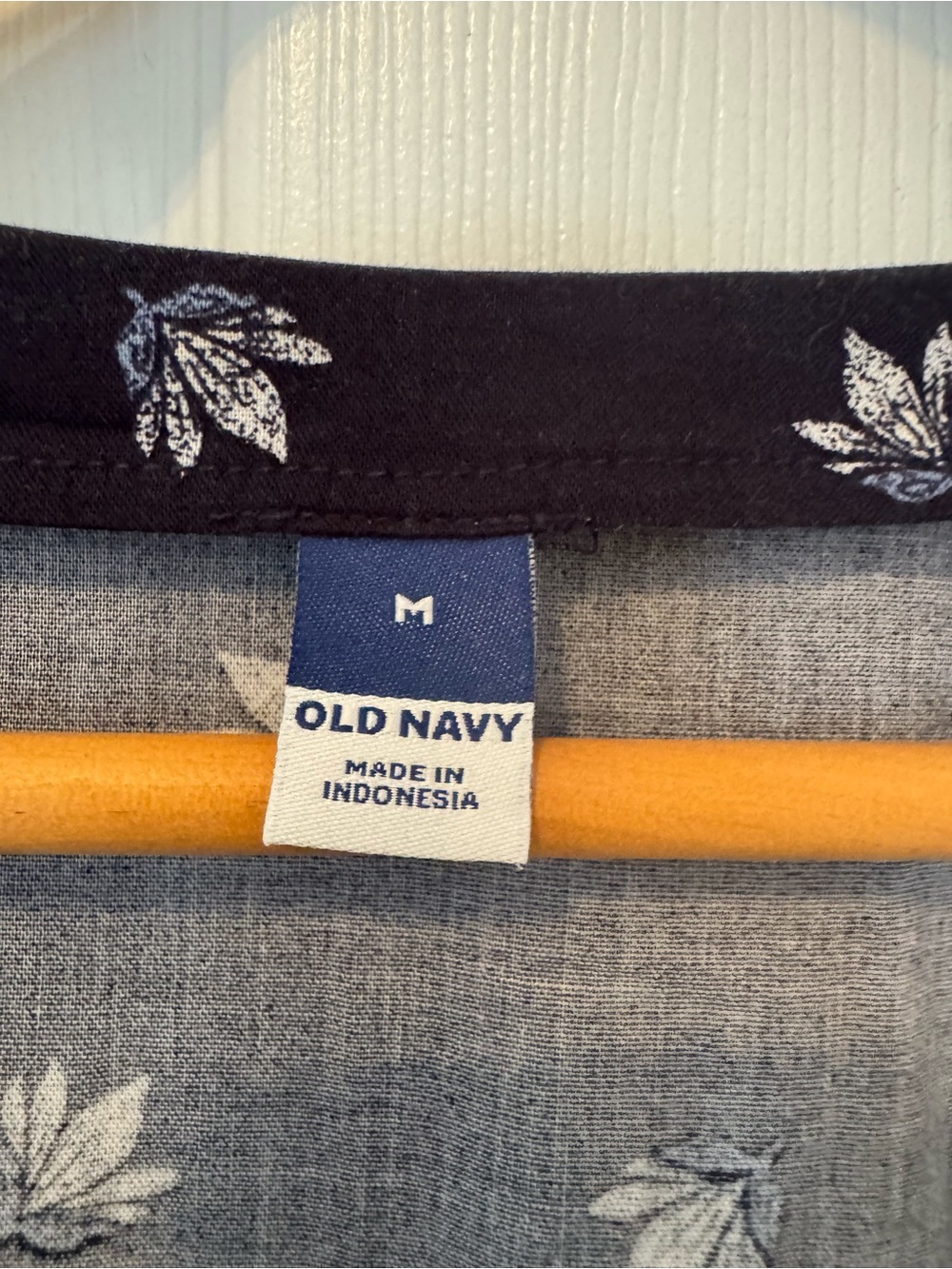 Old Navy Navy Floral V-Neck Tiered Midi Dress - Picture 2 of 5